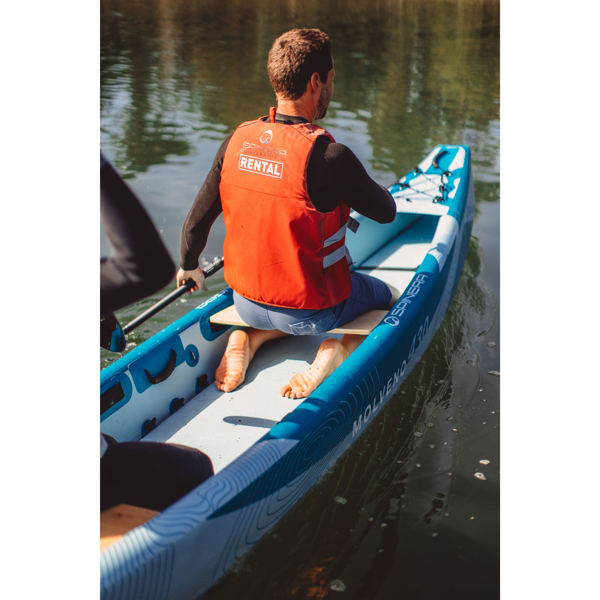 Traditional wood canoe seat package [molveno 140] - 3 pcs