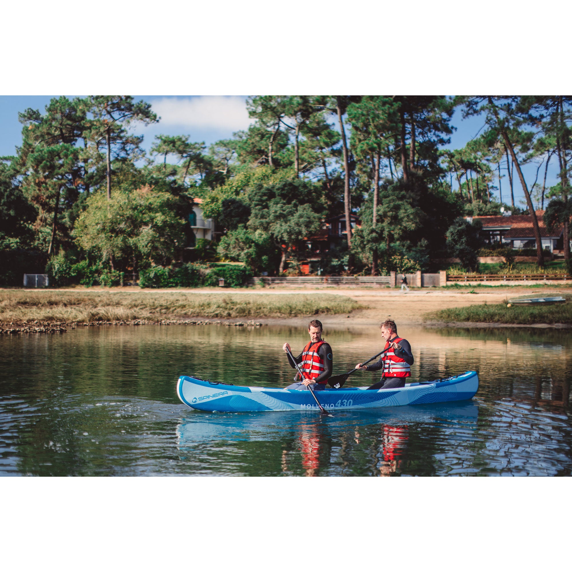 Traditional wood canoe seat package [molveno 140] - 3 pcs