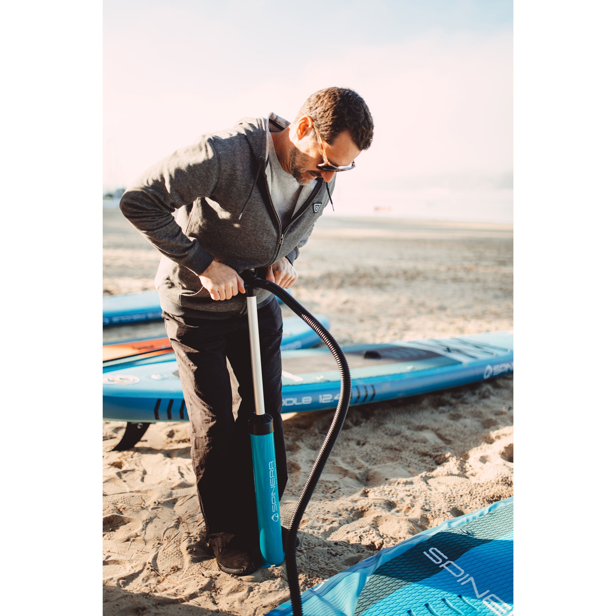 Double Action Kayak Pump - 0-8PSI gauge